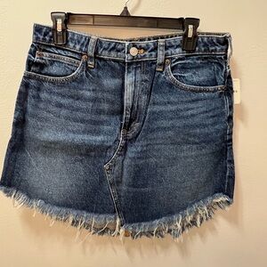 We The Free Dark Blue Denim Skirt